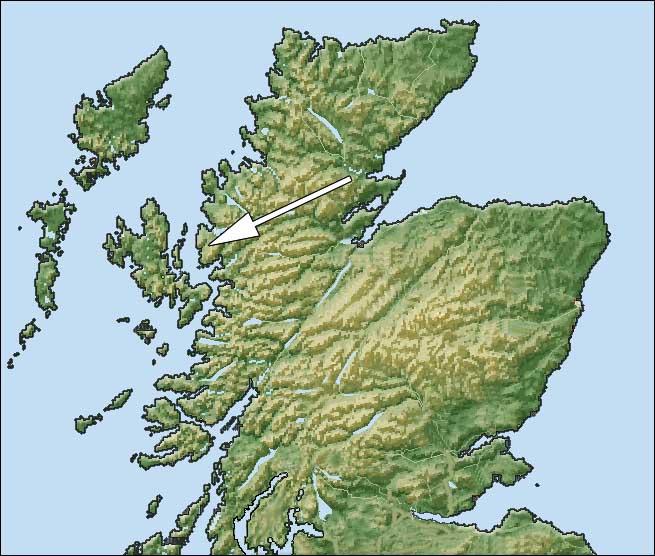 Map of Scottish Highlands